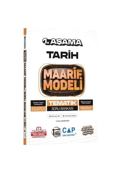 Çap Yayınları Üniversiteye Hazırlık Tarih Maarif Model 1.aşama Tematik Soru Bankası