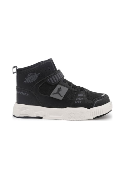 Sneaker Ortopedik Taban Unisex Çocuk Spor Ayakkabı Siyah