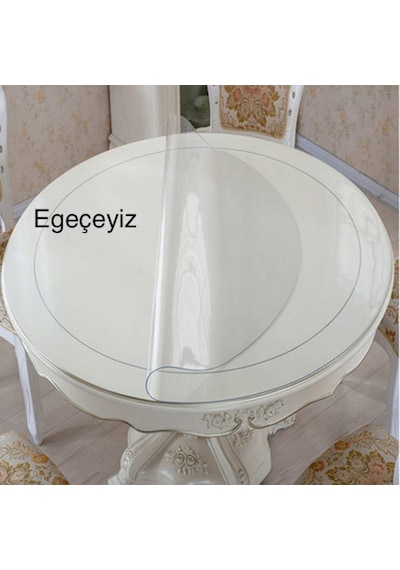 Şeffaf Pvc Kalın Masa Örtüsü Kaymaz Masa Koruyucu 1.3 Mm 2.0 MM