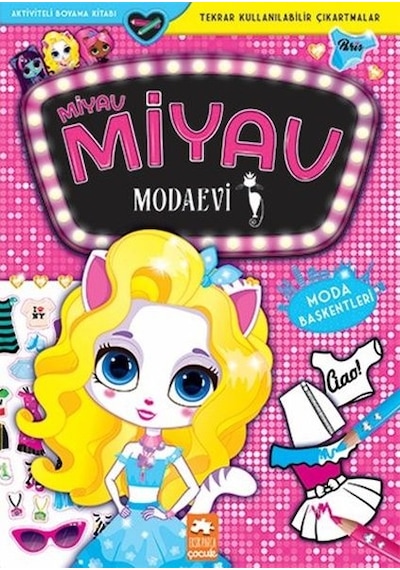 Miyav Miyav Modaevi - Moda Başkentleri - Aktiviteli Boyama Kitabı - Zivile Agurkyte - Eksik Parça