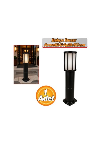 Kule Kafesli Set Üstü Bahçe Duvar Armatürü 60 Cm Suya Dayanıklı Modern Dış Mekan Aydınlatma Aplik Sku: Smgstkc0ce1e3f68