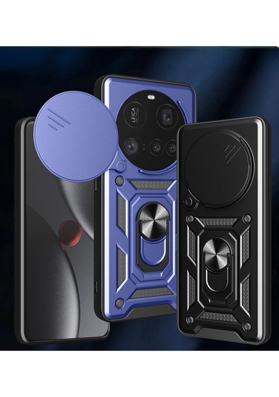 Xiaomi Mi 15 Ultra Kılıf Pars Lens Yüzüklü Silikon - Kırmızı