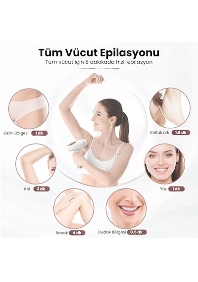Buz Başlıklı Tüm Vücut İpl Lazer Cihazı 999.999 Atım