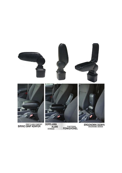 Seat Ibiza Sc 3 Kapı 2013 2014 2015 2016 2017 Uyumlu Araca Özel Kolçak Kol Dayama Orta Konsol
