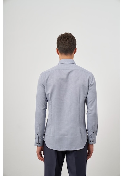 İmza Koyu Lacivert Uzun Kol Kendinden Desenli Armürlü Sert Yaka Cepsiz Pamuklu Classic Slim Fit Gömlek 1004245161 Koyu Lacivert İmza Koyu Lacivert Uzun Kol Kendinden Desenli Armürlü Sert Yaka Cepsiz Pamuklu Classic Slim Fit Gömlek 1004245161 Koyu Lacivert