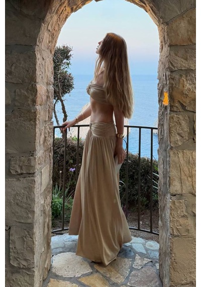 Dasha Marina İkili Elbise - Bej