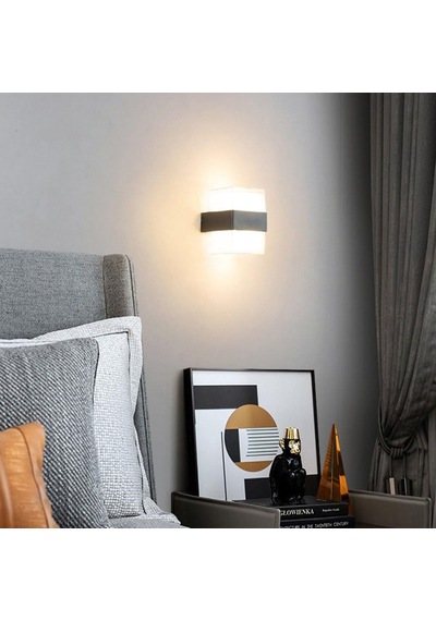 Prizma Led Aplik 12 Watt Gün Işığı 3200k Iç Mekan Ve Dış Mekan Cata Bora Led Aplik Ip54