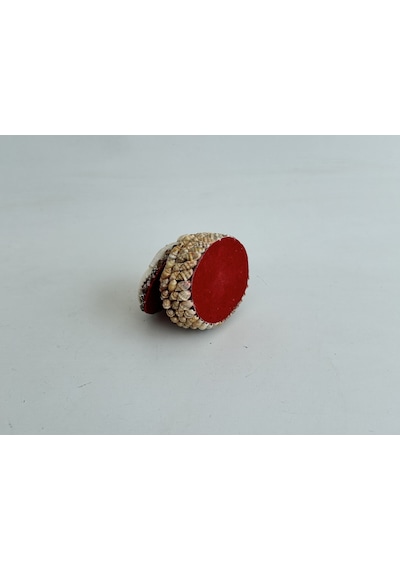 Deniz Kabuğu Kaplamalı Kutu 8x6x4cm - Mücevher Takı Kutusu