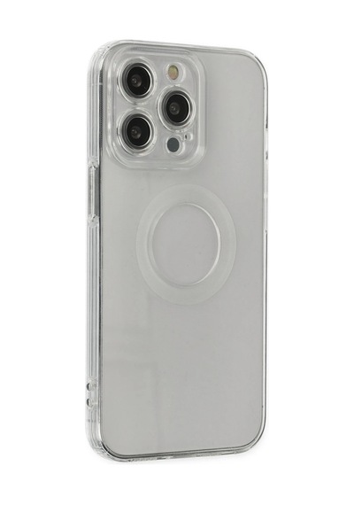 Muratech Newface Apple Uyumlu iPhone 13 Pro Kılıf Santa Lens Silikon - Şeffaf