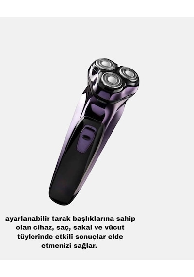 Profesyonel Şarjlı Tıraş Makinesi Ayarlanabilir Başlıklı Kablosuz 1.5 Saat