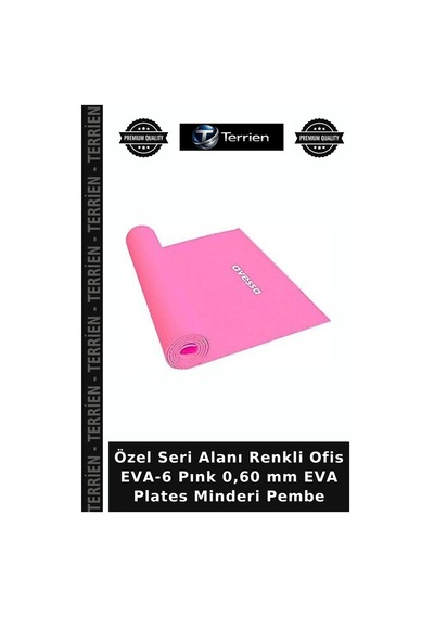 Özel Seri Alanı Renkli Ofis Eva-6 Pınk 0,60 Mm Eva Plates Minderi Pembe