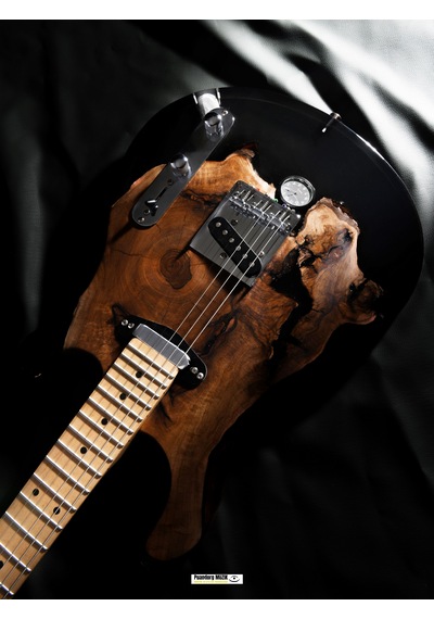 Elektro Gitar Telecaster Saatli Custom Epoksi & Yıllanmış Ağaç Kişiye Özel Suhr Burst