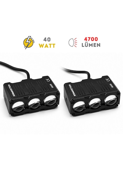 Knmaster Rexor 40w 3 Renkli Motosiklet Led Sis Farı 1
