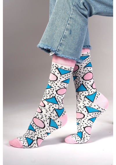 Ozzy Socks Dots Desenli Çorap Pembe
