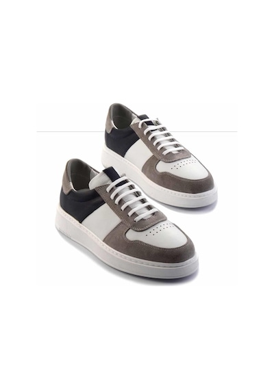 Bambi Gri Lacivert Leather Erkek Sneaker E01440056802 Lacivert