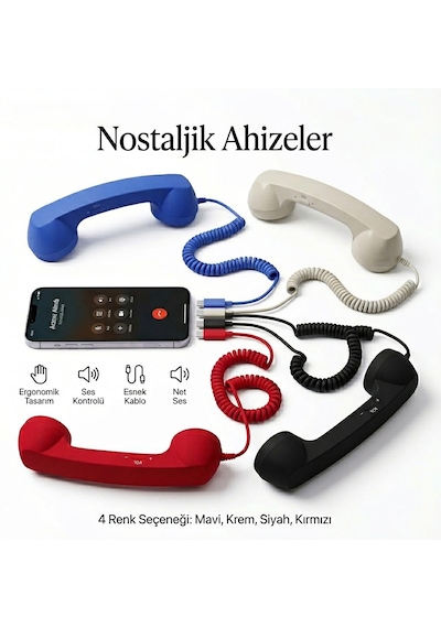 Type-c Portlu Retro Telefon Ahizesi