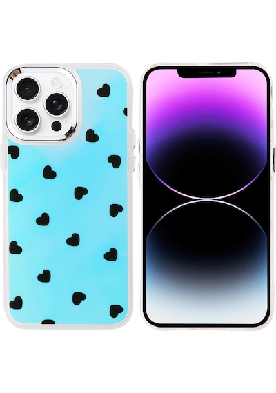 Apple Uyumlu iPhone 14 Pro Max Kılıf Airbag Tasarımlı Zore Hadra Kapak Kalp