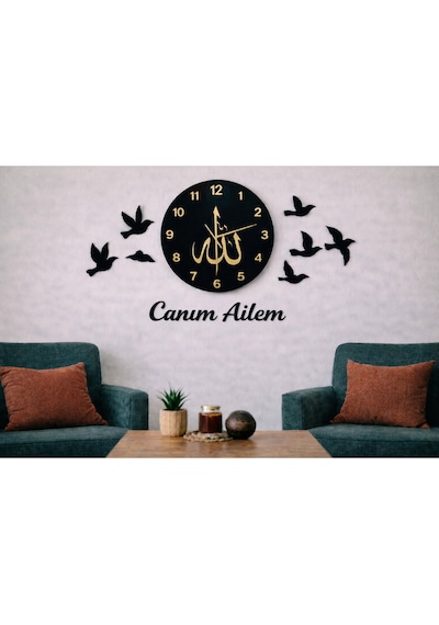 Duvar Saati Şık Ve Modern Çizgilerle Evinize Şıklık Katacak No 147 Çok Renkli