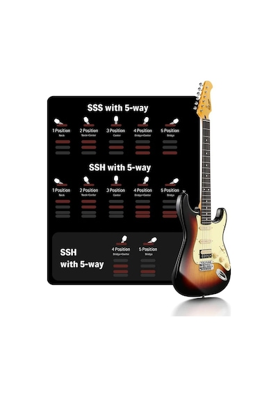 Donner Dst-600 Elektro Gitar 3 Color Sunburst