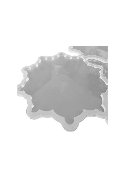 Epoksi Silikon Kalıp Dişli Motifli Bardak Altlığı Kalıbı 14.5 Cm 4 Lü