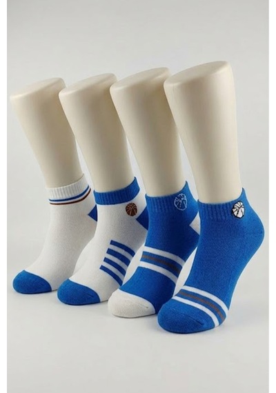 Kardeşler Çorap Erkek Patik Çok Renkli 4"lü Paket Çok Renkli - 864555001 Çok Renkli