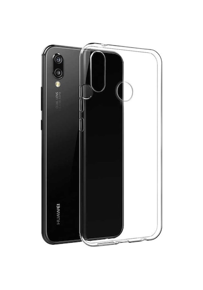 Huawei P20 Lite Kılıf Zore Süper Silikon Kapak Renksiz