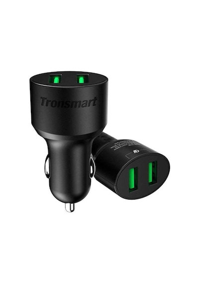 Tronsmart Çift Usb Çıkışlı Dual Port Qc 3.0 Hızlı Araç Şarj Cihaz