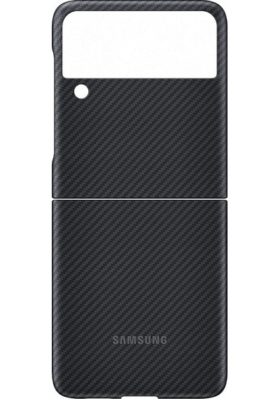 Samsung Uyumlu Galaxy Z Flip3 5G Aramid Cover Kilif, Siyah 526725154