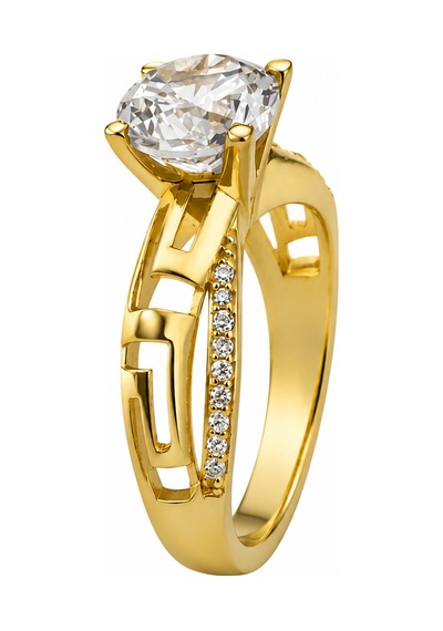 Yazıcılar 14 Ayar Altın Tektaş Model Golden Myth Kadın Yüzük 2,92 Gr 372
