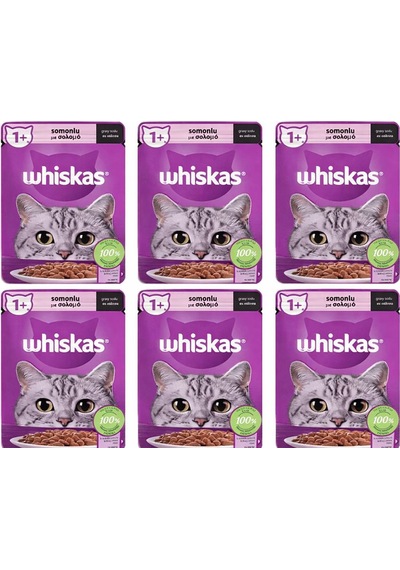 Whiskas Somonlu Pouch Kedi Maması 85 Gr 6 Adet
