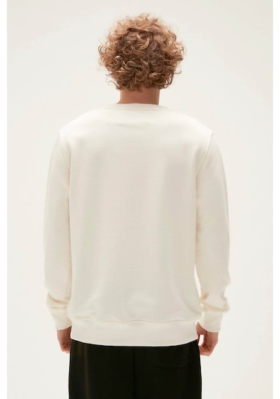 Bad Bear 22.02.12.007-c108 Logo Crewneck Erkek Sweatshirt 001 Beyaz