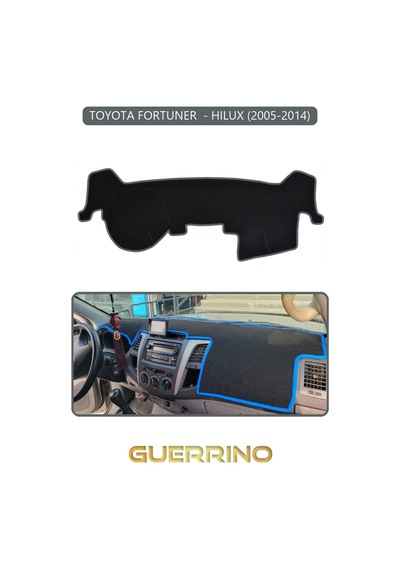 Toyota Fortuner - Hılux 2005-2014torpido Koruma Halısı Gri Kenar