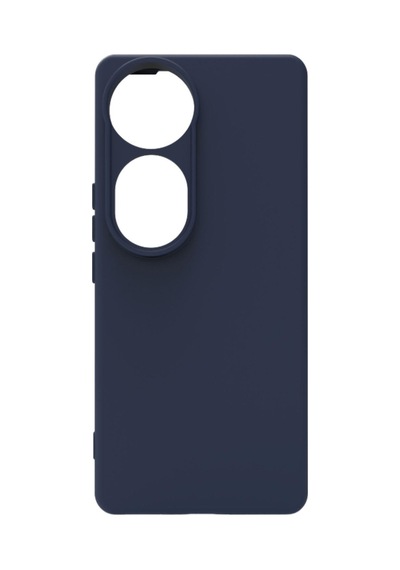 Vivo V40 Kılıf Kamera Korumalı Silikon Rubber Arka Kapak Lacivert