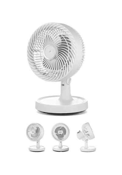 Hubrendy  Sessiz Çalışan Mini Masaüstü Fan 2 Kademeli Otomatik Salınımlı