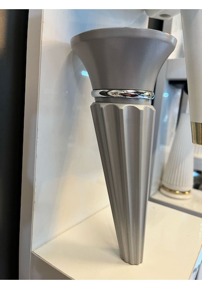 Oscar Sert Plastik Ayak 19cm Gri Koltuk Dolap Komidin Şifonyer Modern Tv Ünite Ayağı Mobilya Puf Gri