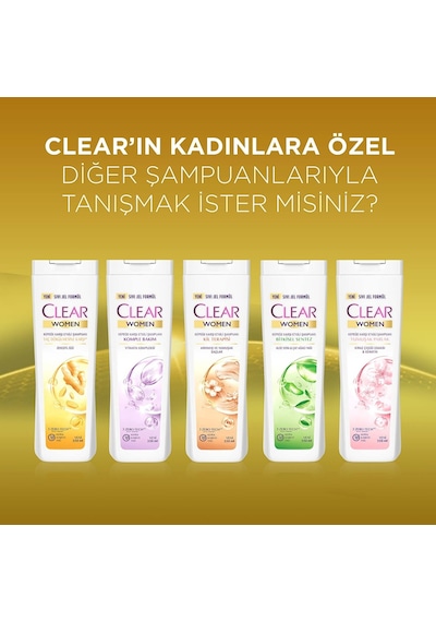 Clear Women Zencefil Özlü Kepeğe Karşı Etkili Şampuan 350 ML