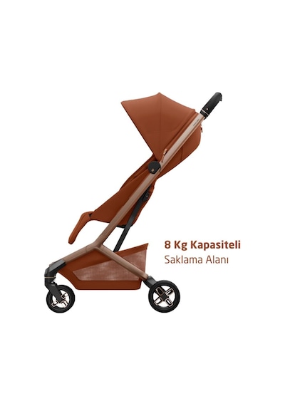 Maxi-Cosi Fame Cabin LED Işıklı Entegre Şarj Üniteli Tek Elle Katlanan Premium Kabin Boy Bebek Arabası Copper Terra