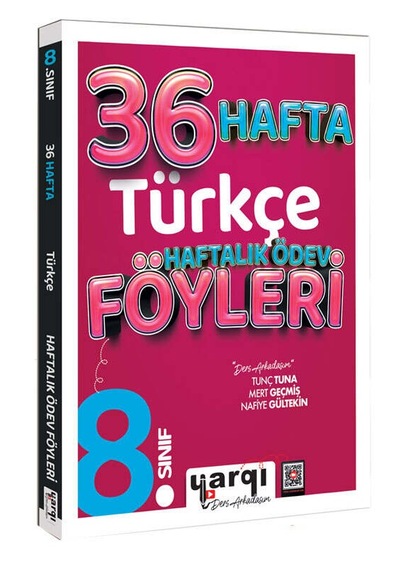 Yargı Ders Arkadaşım 8.sınıf Türkçe 36 Haftalık Ödev Föyleri