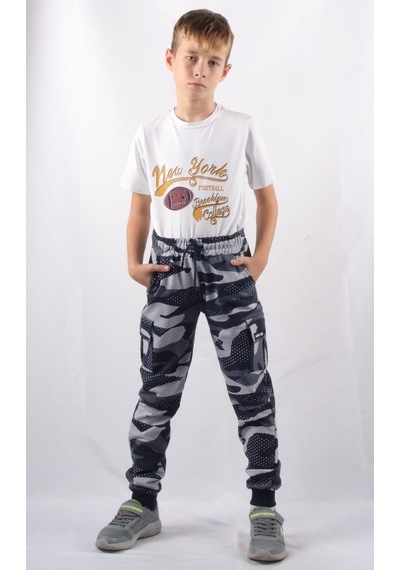 Alexandergardi C21-72100 Kargo Cepli Kamuflaj Erkek Çocuk Jogger Pantolon