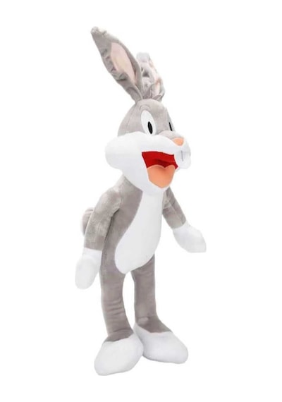 Sevimli Bugs Bunny Peluş Oyuncak 40 Cm Uyku Arkadaşı Beyaz