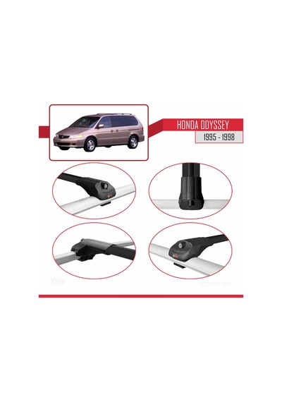 Honda Odyssey 1995-1998 Arası İle Uyumlu Ace-1 Ara Atkı Tavan Ba