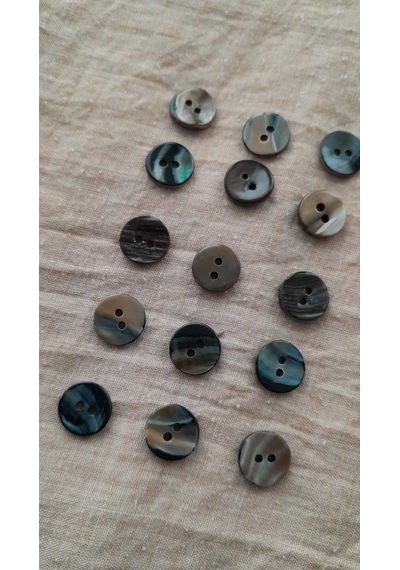 Doğal Hakiki İnci Midye Kabugu Düğme 18 Mm 10 Adet