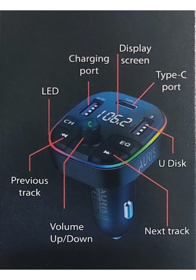Aurıs Ars-c6 Fm Transmitter Aktarım Cihazı