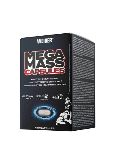 Weider Mega Mass Capsules Hmb - Ashwagandhan, - Losin 120 Kapsül