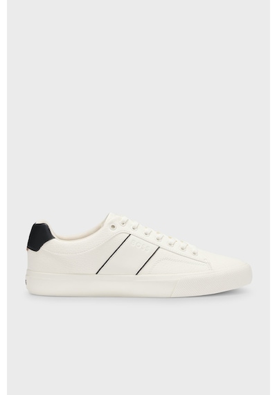 Boss Logolu Deri Sneaker Ayakkabı Erkek Ayakkabı 50522833 101 Beyaz
