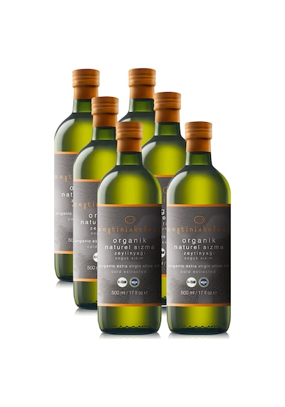 Zeytiniskelesi Organik Zeytinyağı Cam Şişe 6 x 500 ML