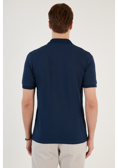 Buratti Pamuklu Regular Fit Düğmeli Erkek Polo Yaka T Shirt 5902739 Indigo
