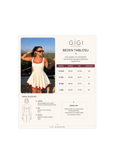 Gigi Wardrobe Riviera Şortlu Elbise Kırmızı Kırmızı