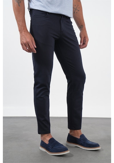 İmza Lacivert Yan Cep Örme Slim Fit Casual Pamuklu 5 Cep Pantolon 1003260906 İmza Lacivert Yan Cep Örme Slim Fit Casual Pamuklu 5 Cep Pantolon 1003260906