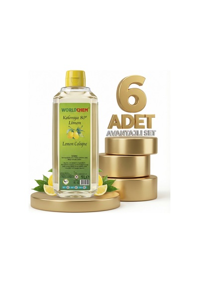 Worldchem Limon Kolonyası 6x1 Lt